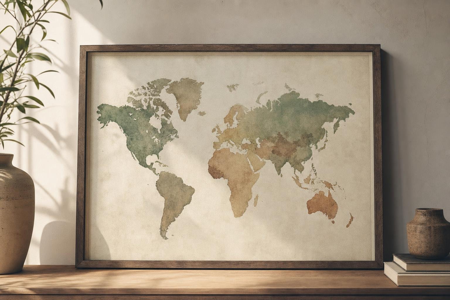 Stylized world map illustration
